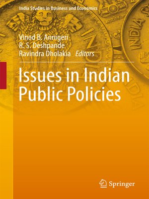 cover image of Issues in Indian Public Policies